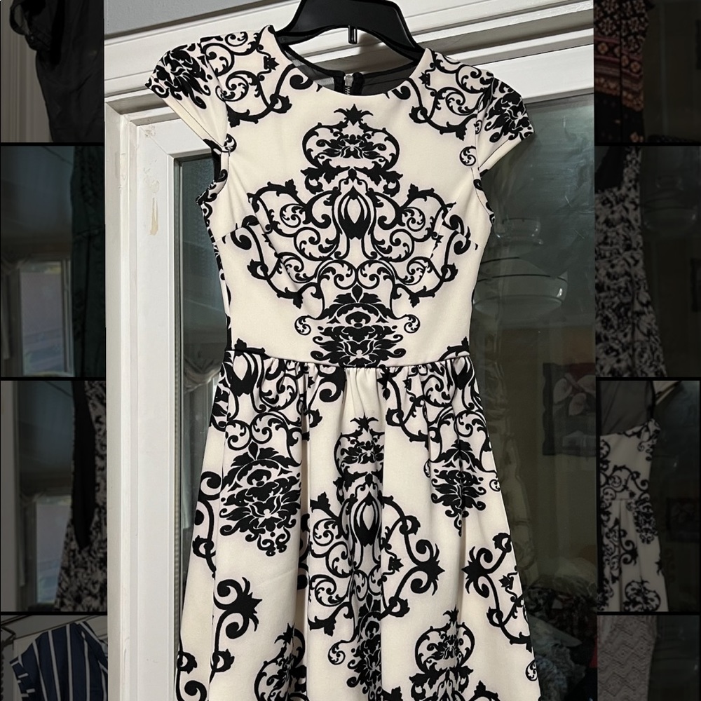 Gorgeous B. darlin black and white short sleeve dress. worn handful of times.